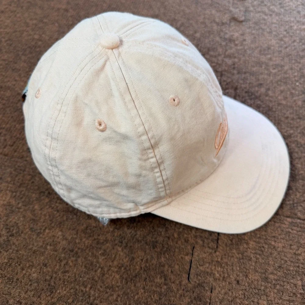 Carhartt Canvas Script Graphic Cap Peach Pink Hat AH5247-W Adjustable Strapback